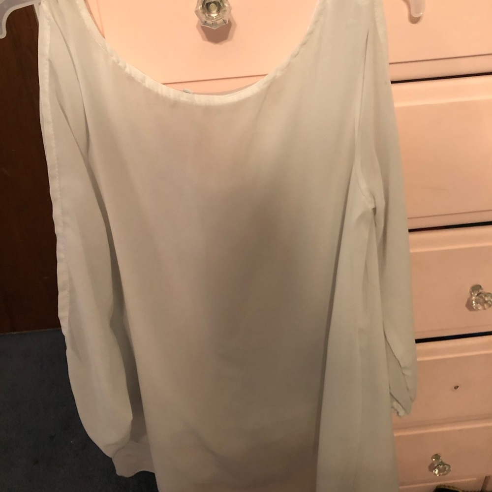 A long white dress